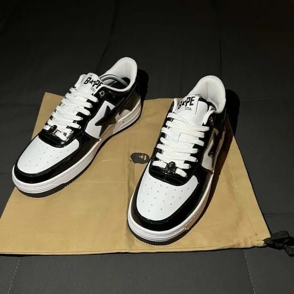 Bape sta low "panda" - black/white - full box