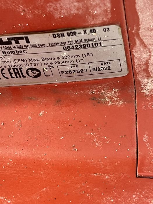 Hilti DSH 900-X drujba taiat beton