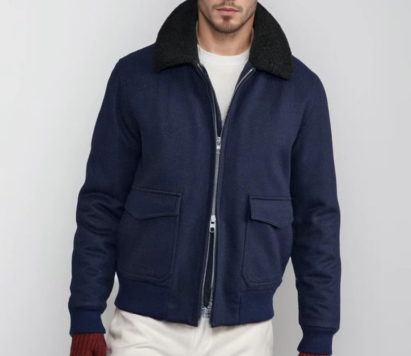 Мужское пальто с воротом