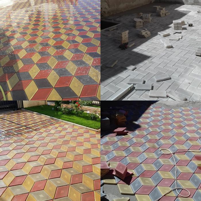 Pavele Pavaje din beton comprimat aditivat - Model Retea 2 Combi