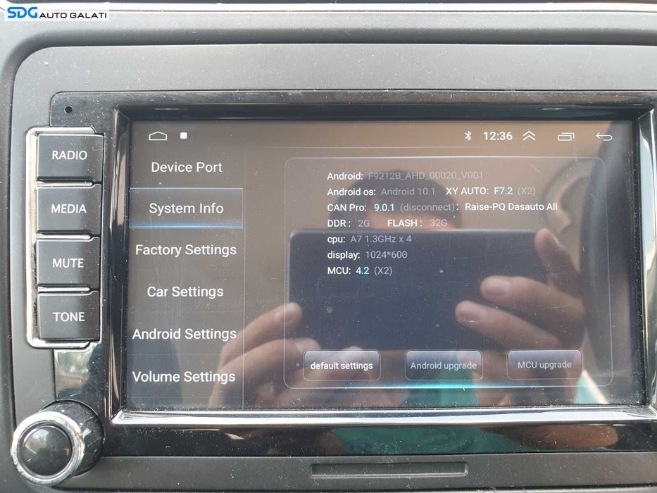 Navigatie After Market Android 10 Dedicata cu Ecran Tactil Touchscreen A7 4 Core 1.3 Ghzx4 DDR 2GB Volkswagen Polo 6R 2010 - 2014 sdgnbvpb62