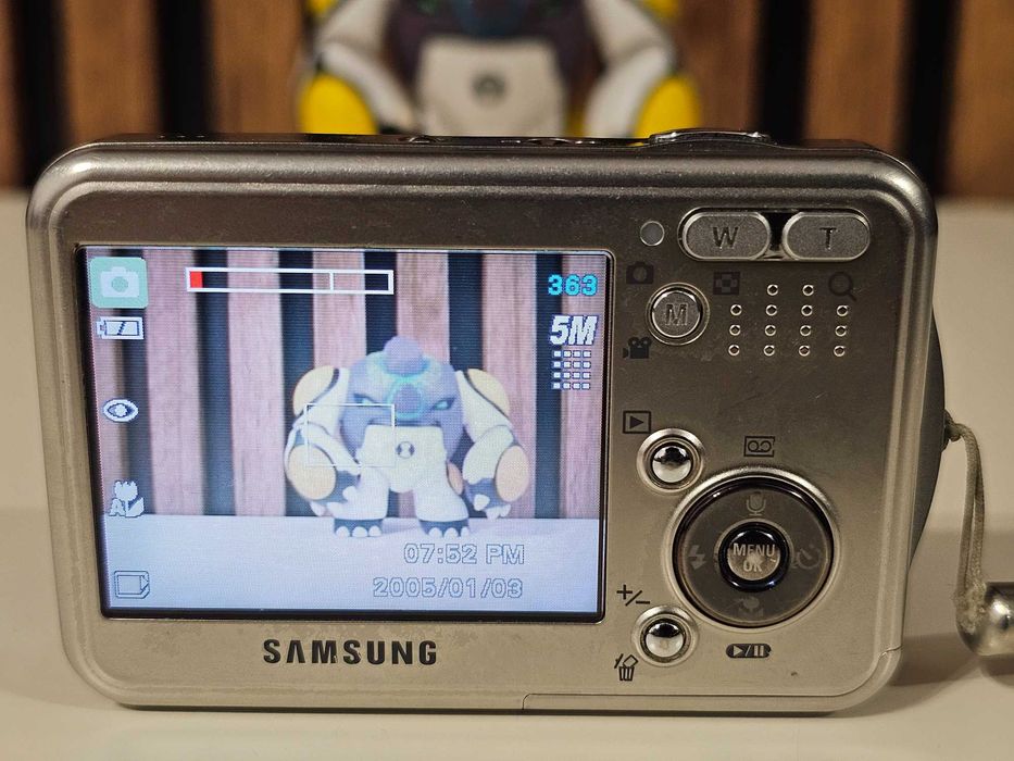 Y2K Aparat foto digital compact Samsung Digimax I5 5MP 3xZoom