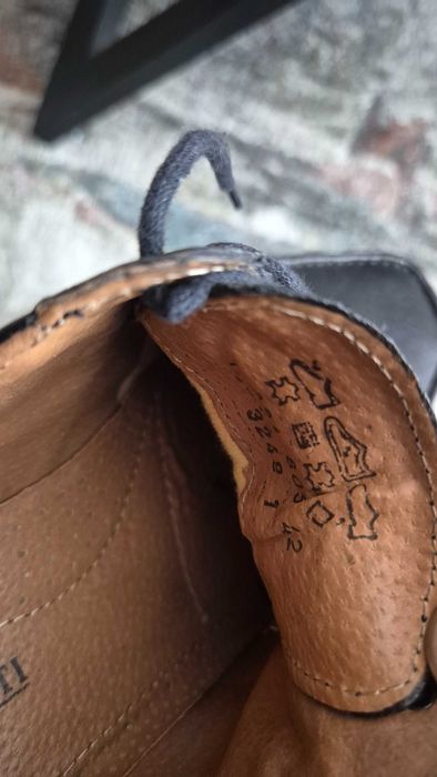 Естествена кожа Claudio Conti мъжки черни обувки тип мокасини размер42