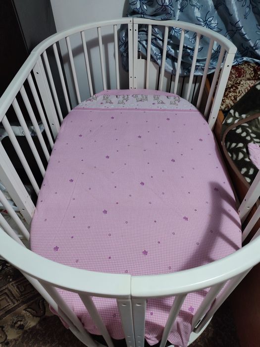 Детская кроватка-трансформер 7в1 + маятник