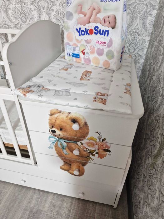 Детская кроватка 3в1