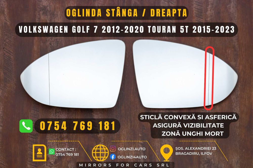 Oglinzi Volkswagen Golf 7 VII oglinda Touran 5T 2015-2020