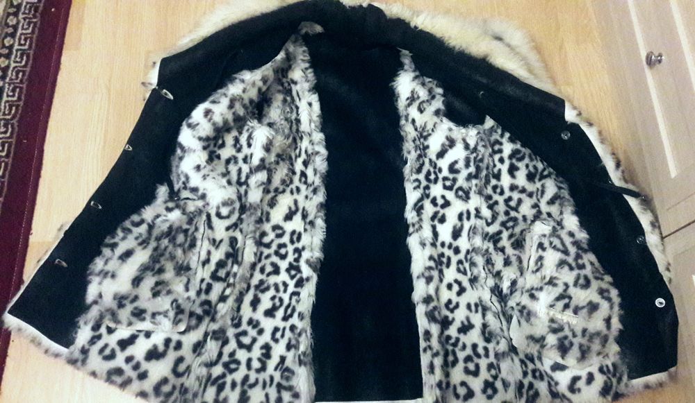 полушубок и коженная куртка