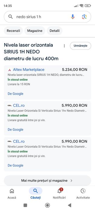 Nivela laser rotativa NEDO SIRIUS 1H