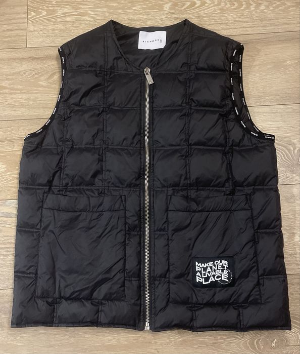 Vestă ,bărbat, John Richmond Negru Regular Fit - L (ca nouă)