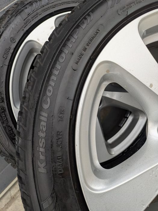 Jante roti Borbet 5x112 R17 + anvelope iarna 225 50 R17