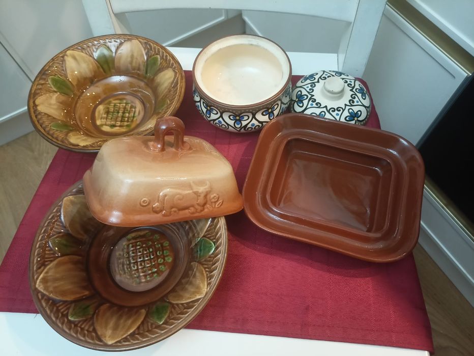 Советское цветное стекло графин со стопками