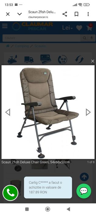 Scaun pescuit zfish