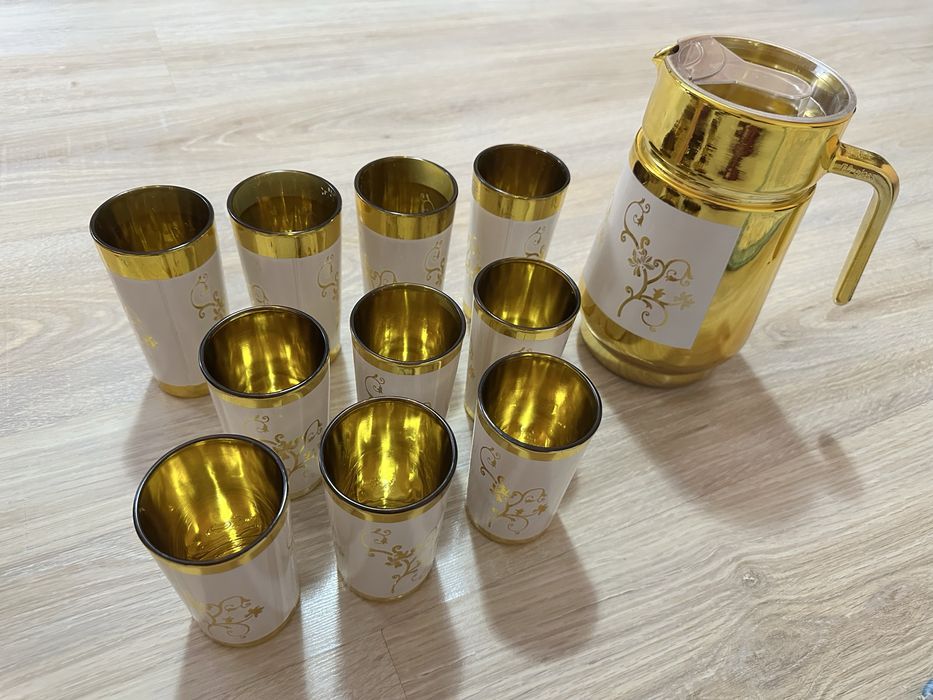 Набор стаканов 10 шт + графин