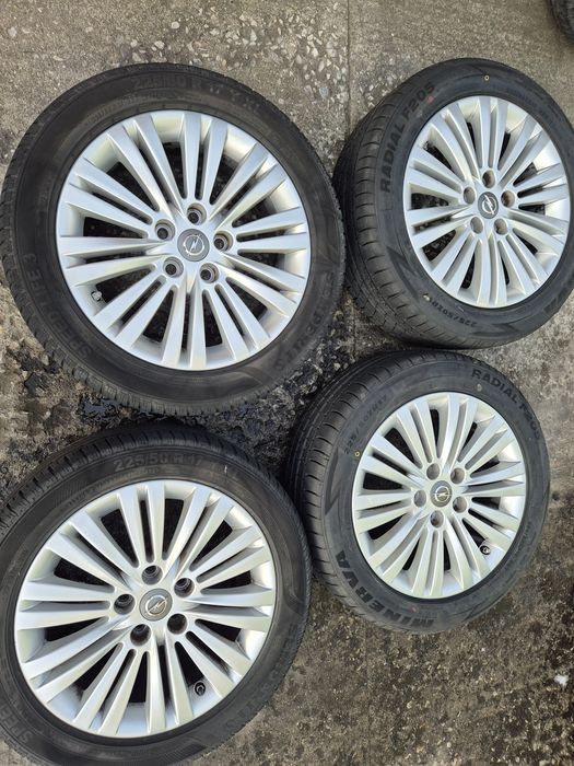 4бр алуминиеви джанти за Опел Зафира 2018г/ 7ж Х 17/ ет  44/ 5Х 115/.