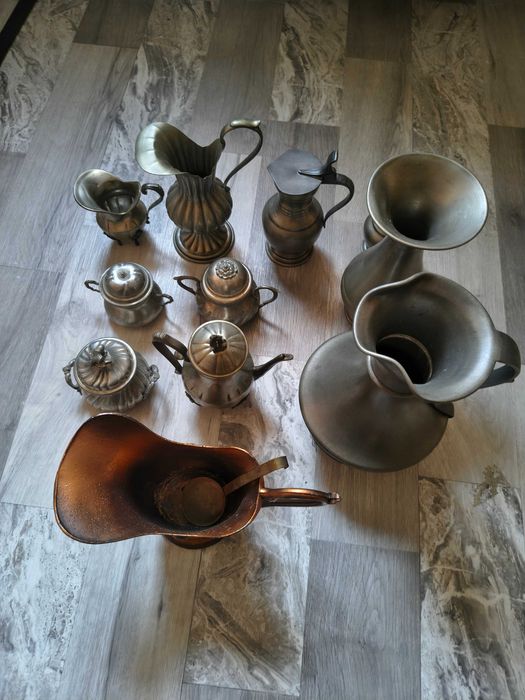 9 piese de cositor+ o sosiera