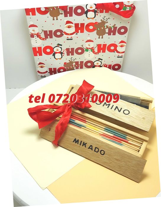 Pachet De Sarbatori  Joc Marocoo mikadoSi Domino  Transport Gra