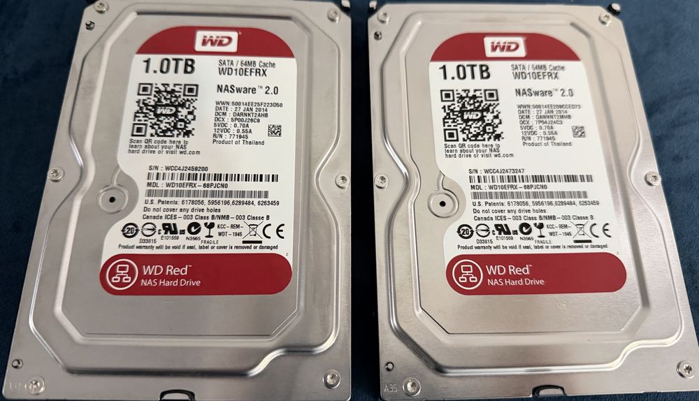 WD Red Nas Drive 2x1TB