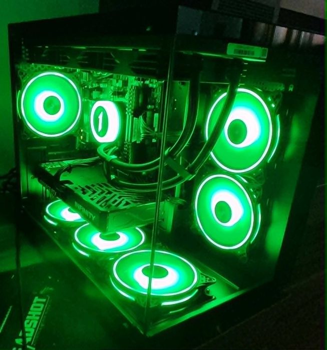 NOU-UNITATE PC Sistem GAMING,AMD Ryzen 7 5700x,32 gb DDR4,RTX 5060,m.2 1TB