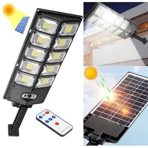 Супер мощна соларна LED лампа 1600W тип Кобра с 10 тела и дистанционно