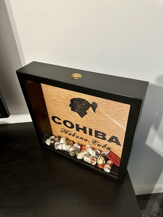 Cutie / Tablou Cohiba pentru pastrarea etichetelor de trabuc
