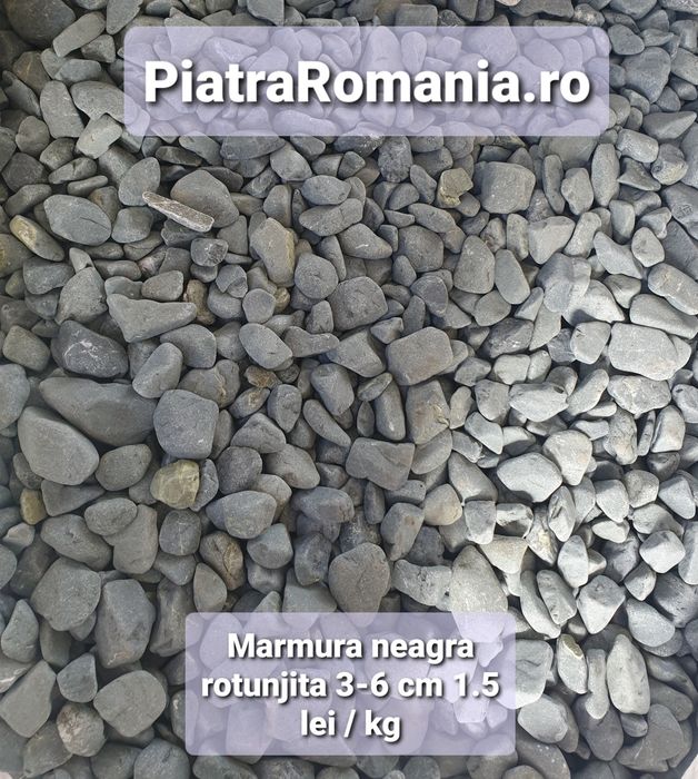 Pietricele rotunjite marmura thasos piatra decorativa amenajari gradin