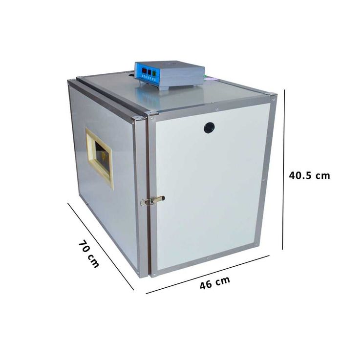 Професионален инкубатор, Люпилня ИНОКС MS-180 яйца (DC 12V / AC 220V)