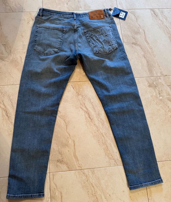 Louis Vuitton-Оригинални мъжки чисто нови дънки Л размер/52