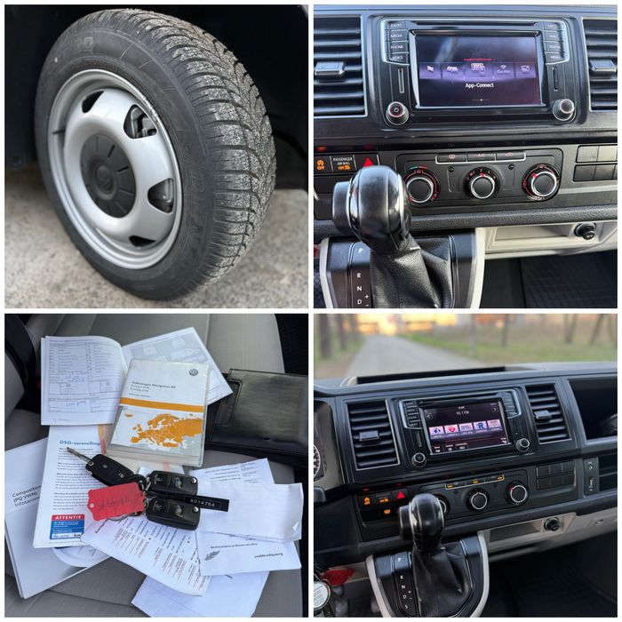 Volkswagen Transporter T6 T5 Doka 3 locuri DSG Automat Lada Navi Clima