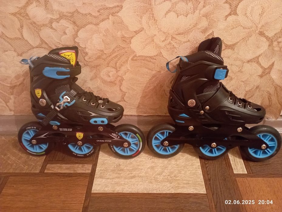 Скоростные роликовые коньки.