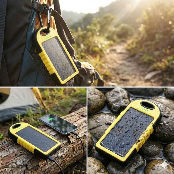 Соларен Power Bank 5000mAh – Зареждай от слънцето!