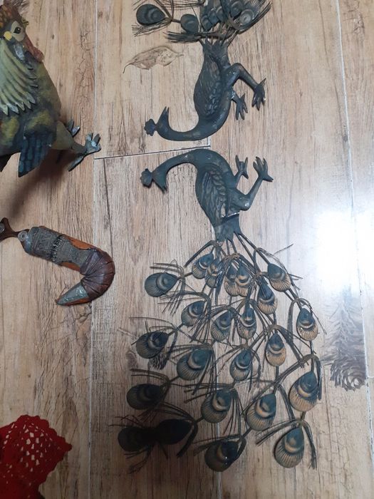 Метална  декорация  за  градина.Голям  ратанов   кош