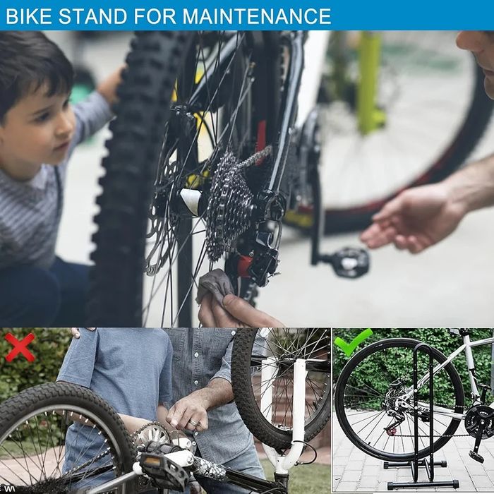 Практична  стойка за планински/електрически/пътни/детски велосипеди.