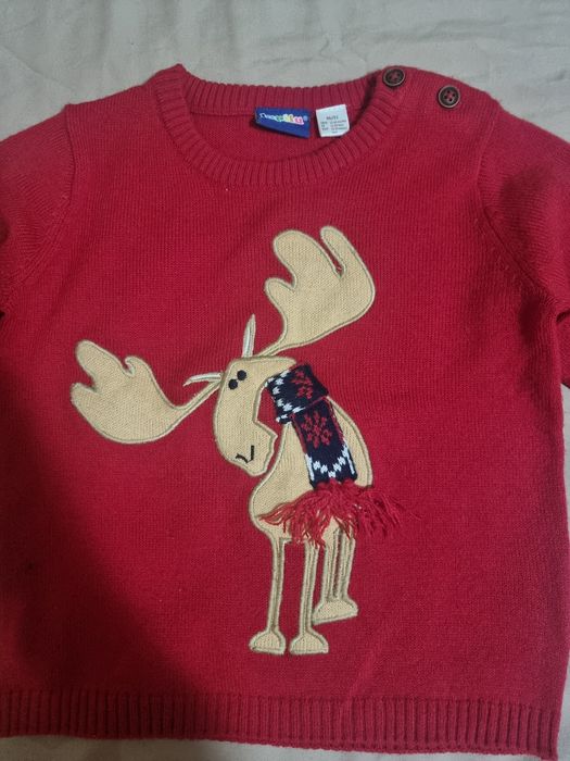 Bluza Craciun copii , in stare impecabila , marimea 86/92