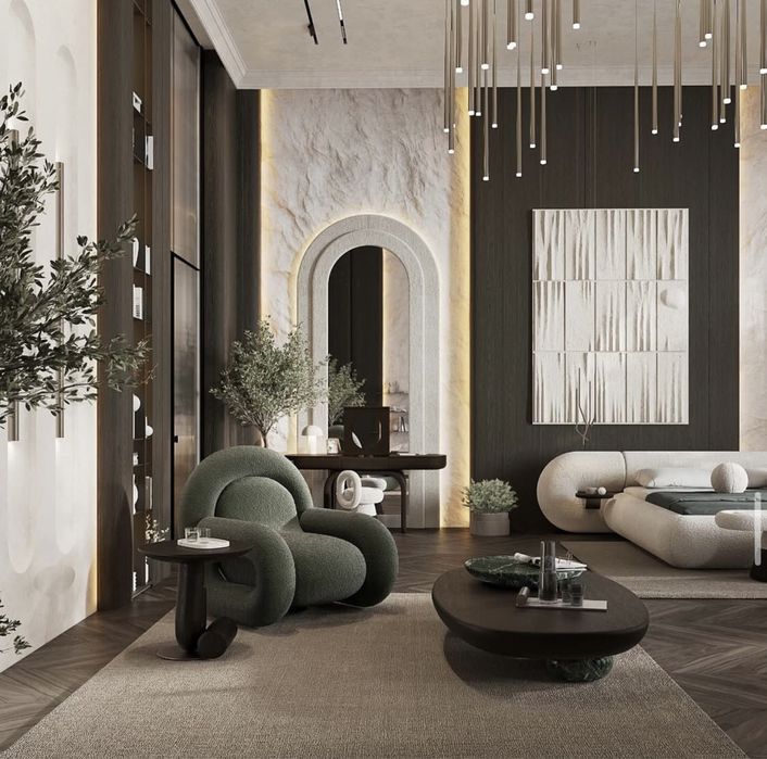 Мягкий диван, Мягкий кресло