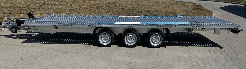 Равна триосна платформа 6.00м Х 2.15м / 3500кг ПОД НАЕМ