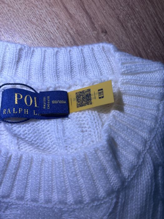 Блузи Ralph Lauren knitted бяло и черно