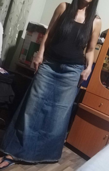 Дънкова пола -М / Л размер