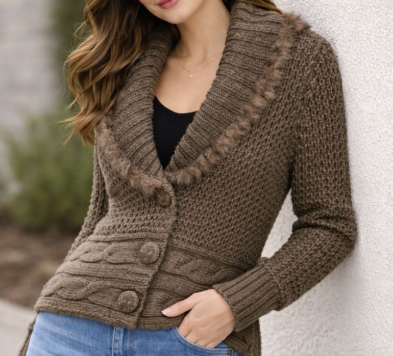 Cardigan pulover cu nasturi NOU