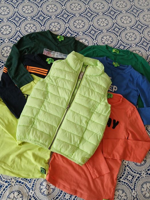 Блузки 6бр 110/116  XS Funky и елек