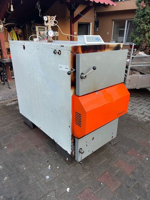Centrala lemne cazan Solarbayer vigas 80 kw an 2015 cu puffer de 1000 litri