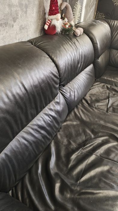 Ъглов Диван Естествена кожа