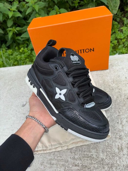 #SUMMER SALE# LV Trainers SKATE Negru Alb - Verificare Colet -