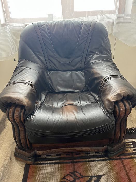 Фотьойл от масив и кожа