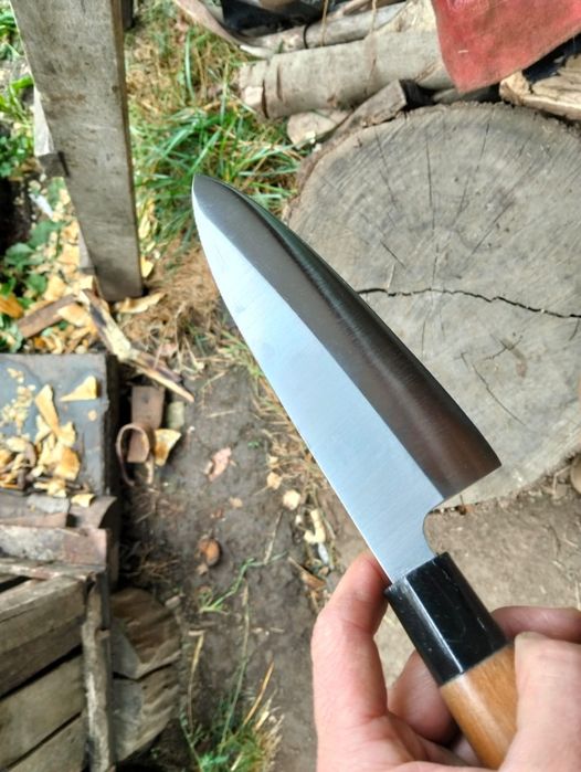 Cuțit DEBA lungime lamă 19cm, grosime lamă 5 MM, lungime cuțit 32cm mâner Magnolie. Predare în Iași.