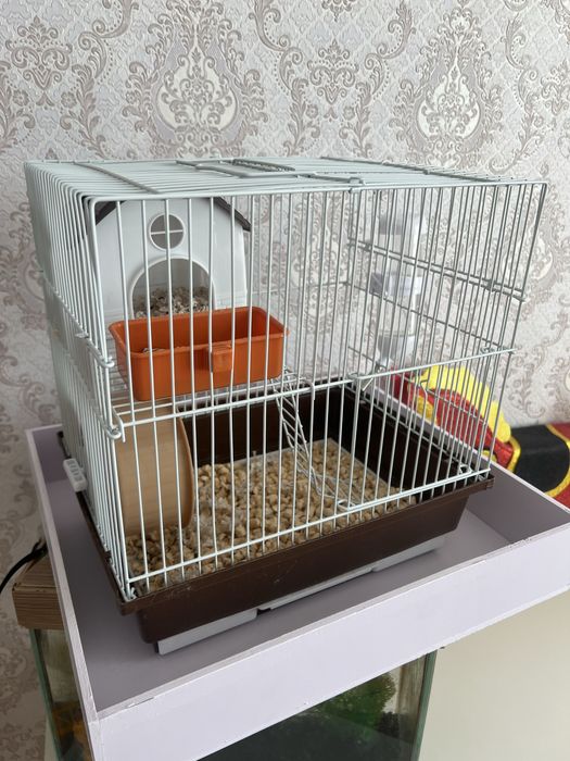 Продам клетку с хомяком