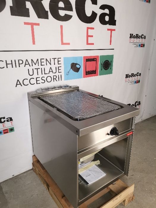Fry top striat; Gratar profesional striat GAZ; Grill profesional GAZ