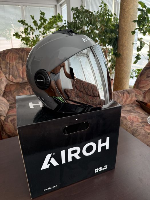 Каска AIROH Helyos dark grey S 2бр