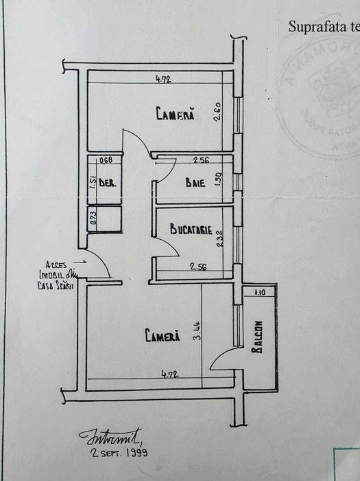 2 camere decomandat – zona Abator | poziție excelentă | ideal investiție.