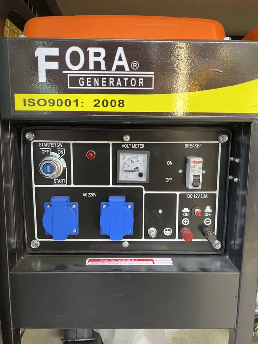 Генератор дизель FORA DG-800 7кВт/220V откритый тип