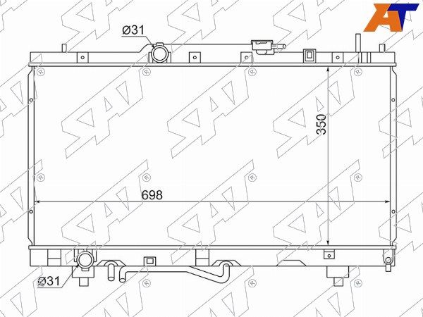 Радиатор Toyota Caldina